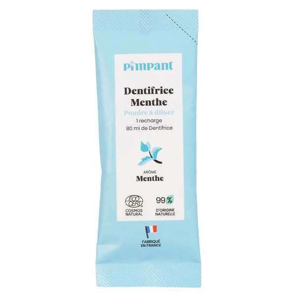 Dentifrice à diluer menthe fluor recharge 8g