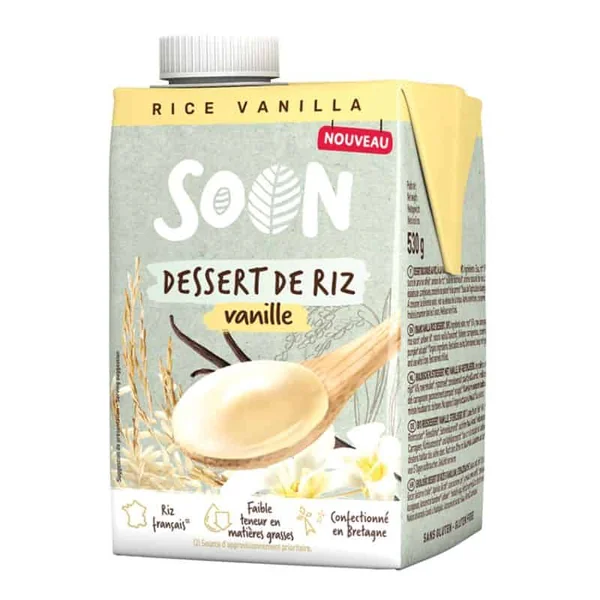 Dessert riz vanille bio Soon 530g