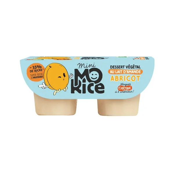 Dessert végétal amande abricot 2x90g