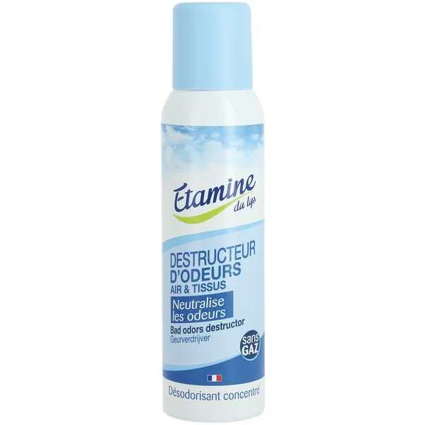 Destructeur d'odeurs air et tissus 125ml