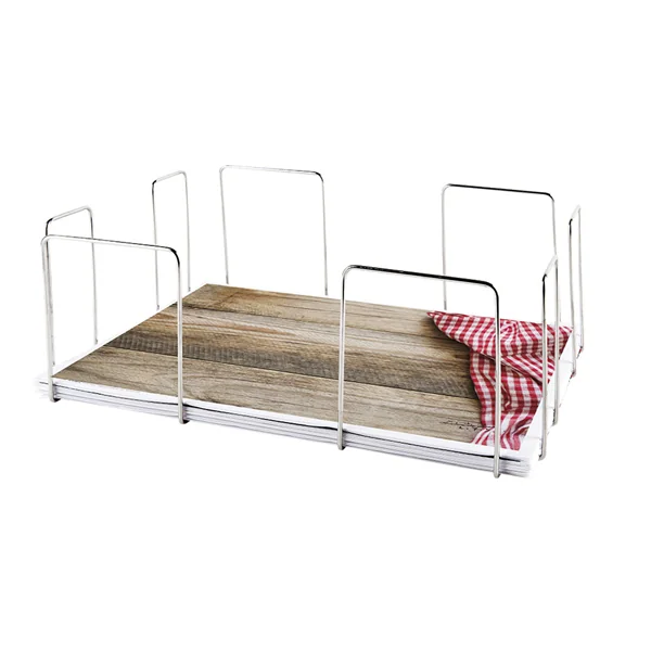 DISTRIBUTEUR SETS DE TABLE 44x33,5x15 CM ARGENTE INOX (1 UNITÉ) - Garcia de Pou