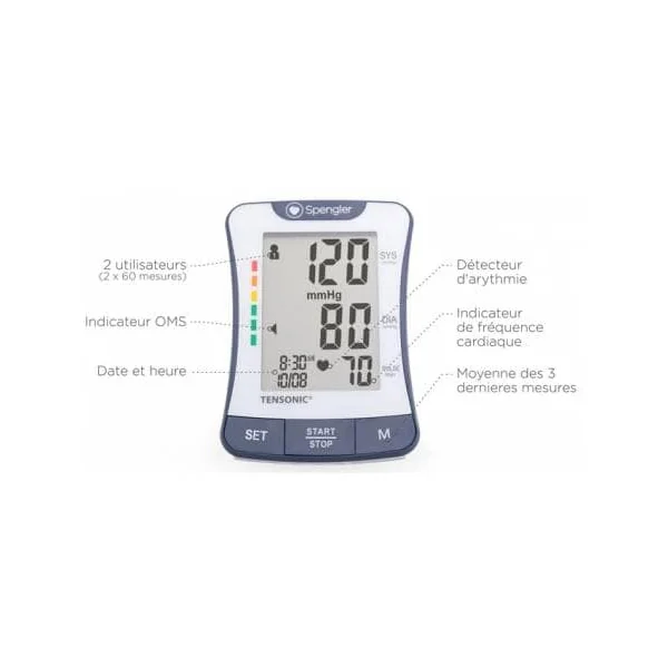 DOLPHI PACK TENSIOMETRE TENSONIC ET BRASSARD ADULTE + BRASSARD XL