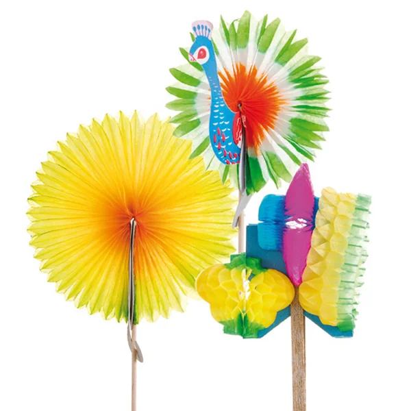 DÉCORS POUR GLACES "CHINOISE" 10,7 (h) CM ASSORTI BOIS (144 UNITÉ) - Garcia de Pou