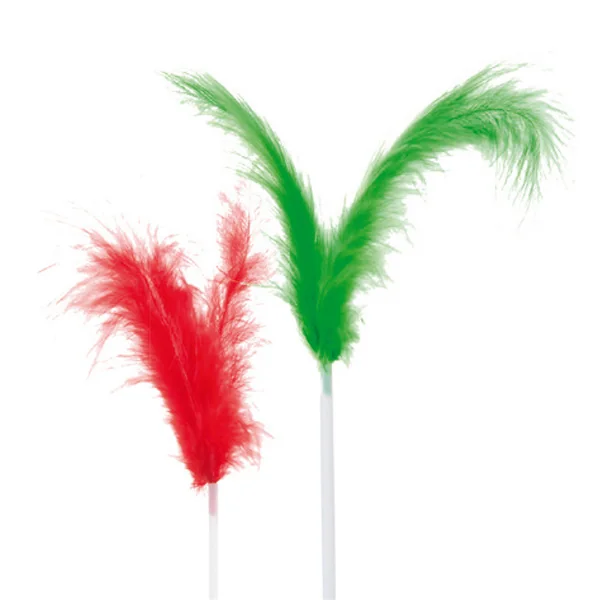DÉCORS POUR GLACES "PLUMES COCKTAIL" 17 (h) CM ASSORTI (144 UNITÉ) - Garcia de Pou