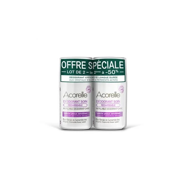 Déodorant soin peau sensible 2X50ml