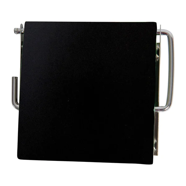 Dérouleur papier toilette noir mat 11.5x13.5x2.5cm