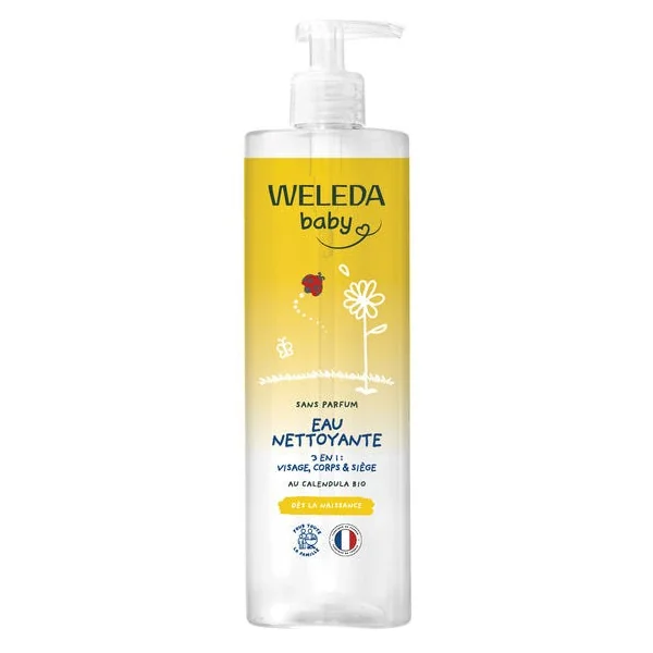 Eau nettoyante sans parfum 3 en 1 au calendula 400ml