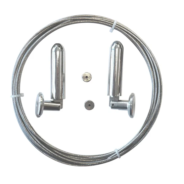 Ensemble câble tringle acier5m