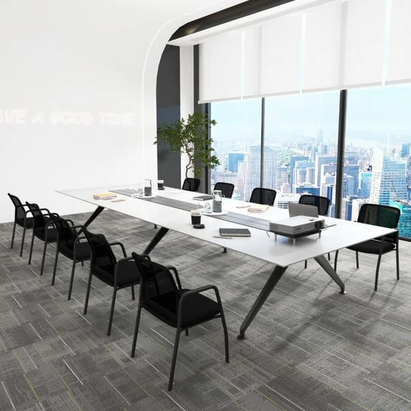 Ensemble de 2 Chaises de Salle d'Attente Dossier Ergonomique en Maille Accoudoirs Robustes et Siège Rembourré Chaises en Maille Noir