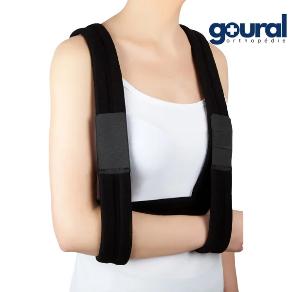 Epaulière double appui pour immobilisation du bras ou plâtre