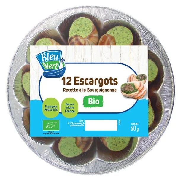 Escargots recette Bourguignonne (12) 60g