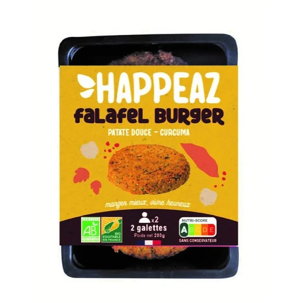 Falafel burger patate douce curcuma 2x100g