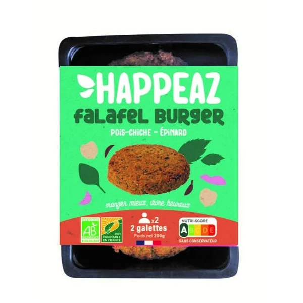 Falafel burger épinard cumin 2x100g