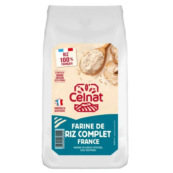Farine complète de riz Celnat 400g