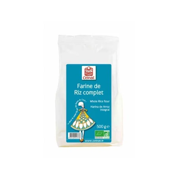 Farine de riz complet bio 500g Celnat