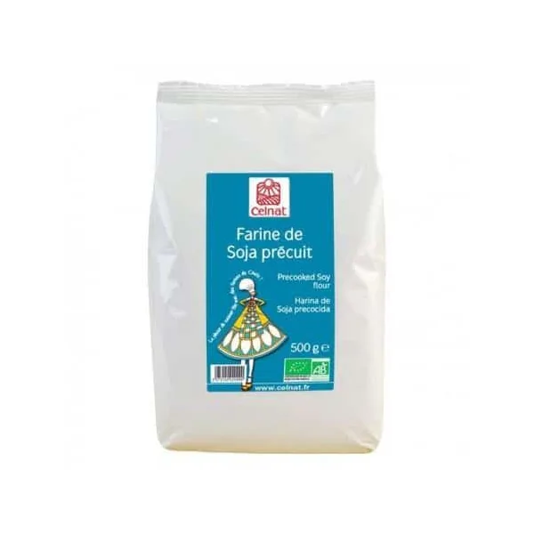 Farine de soja precuit 500g