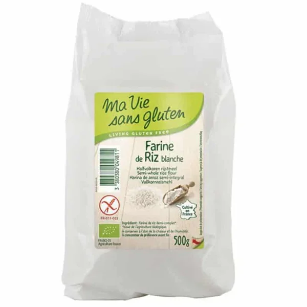 Farine riz blanc 500gr