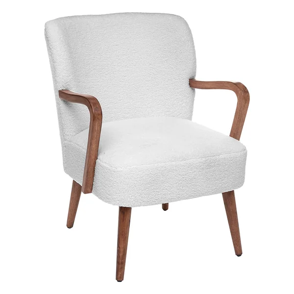 Fauteuil CHIARA en bouclette 62.5x71x79cm