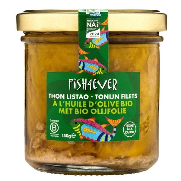 Filets de thon à l'huile d'olive bio 150g