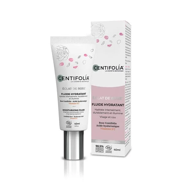 Fluide hydratant eclat de rose 40ml