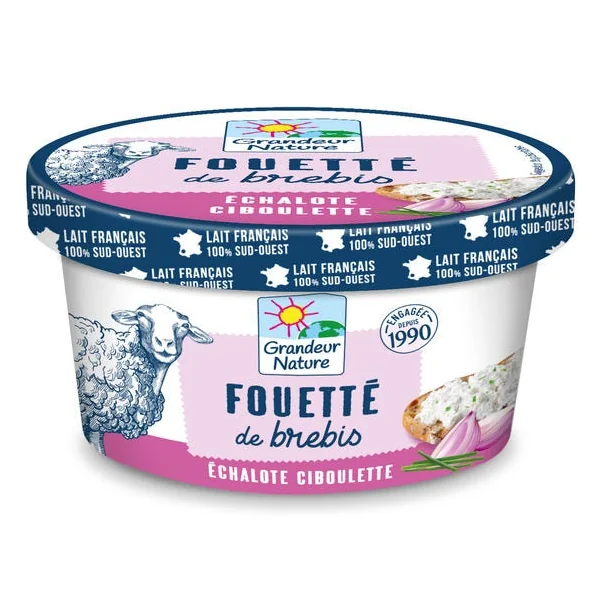 Fouetté brebis échalote ciboulette 140g