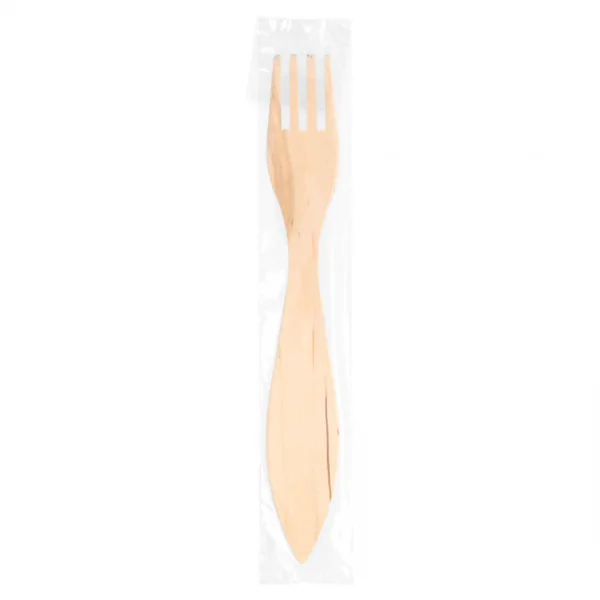 FOURCHETTES À POISSONS SOUS SACHETS CELOFAN 15 CM NATUREL BOIS (100 UNITÉ) - Garcia de Pou