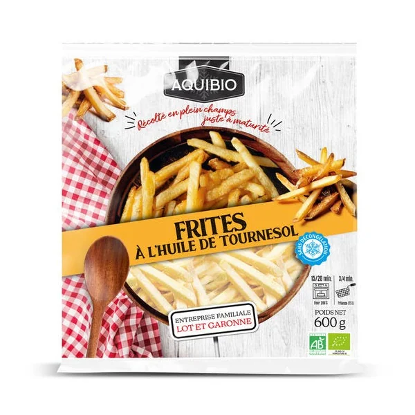 Frites à l'huile de tournesol 600g