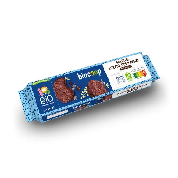 Galette avoine tout chocolat 150g 40 ANS