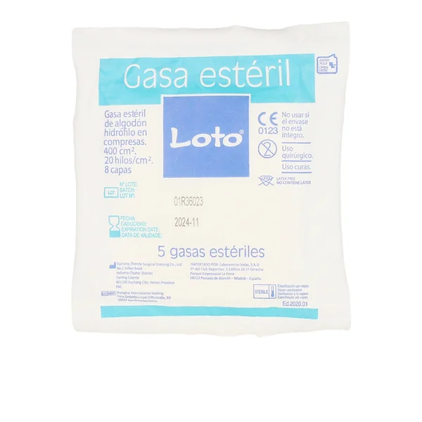 gaze hydrophile douce LOTO 100% coton