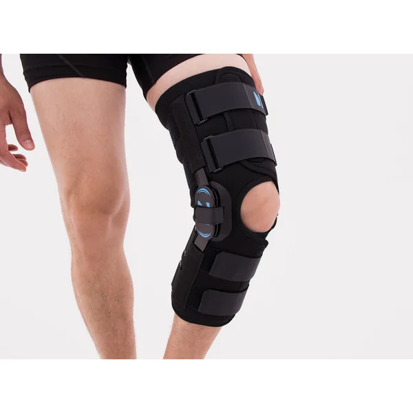 Genouillère ligamentaire longue avec baleines rigides articulées asymétriques exclusives goural Activ pren 2Ri