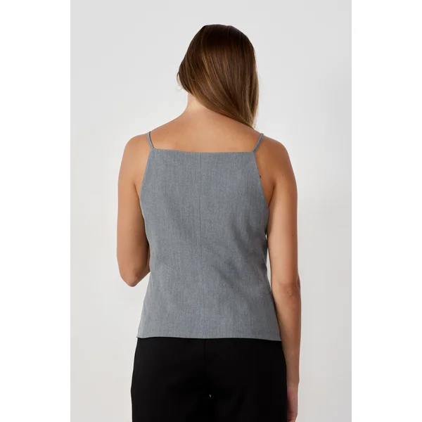 Gilet sans manches à boutons