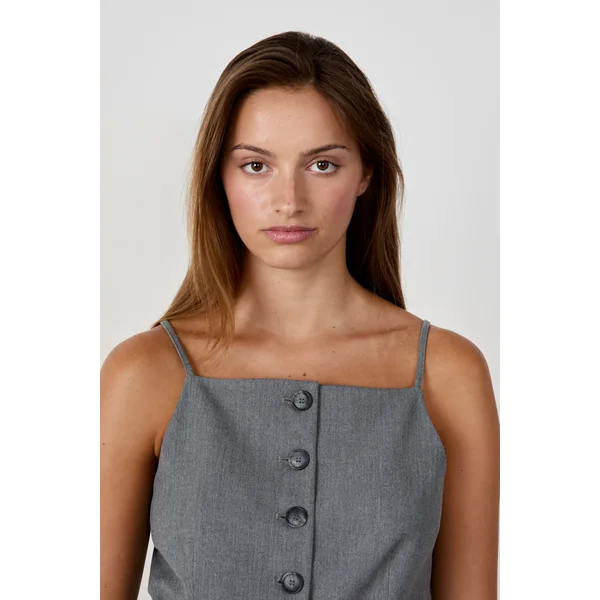 Gilet sans manches à boutons