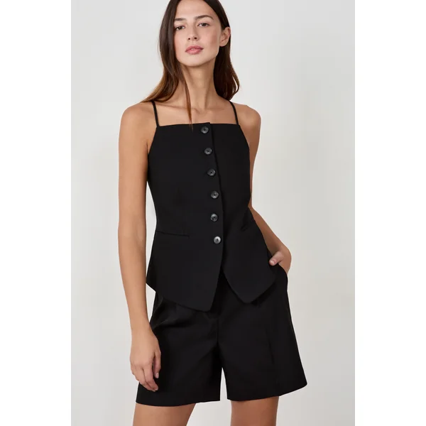Gilet sans manches à boutons