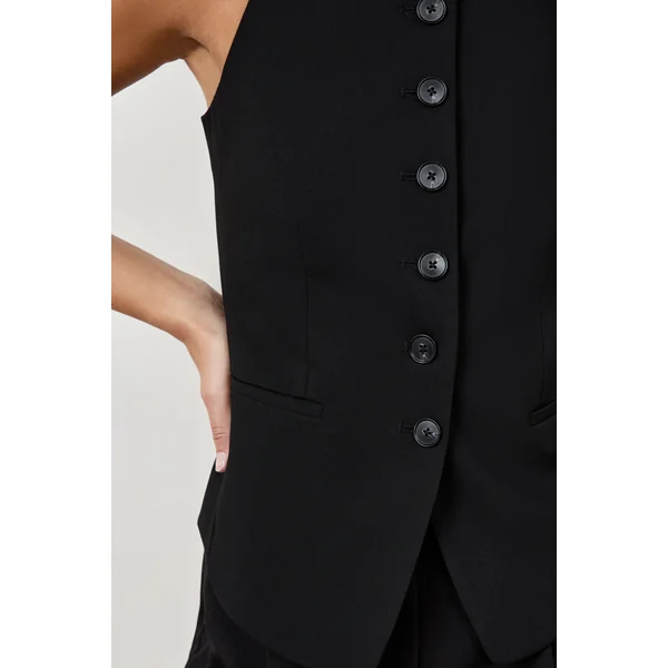 Gilet sans manches à boutons