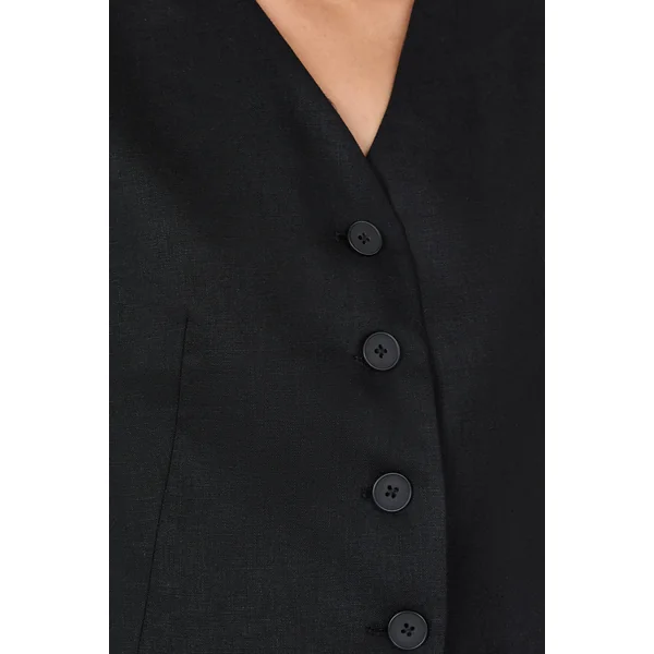 Gilet sans manches à boutons