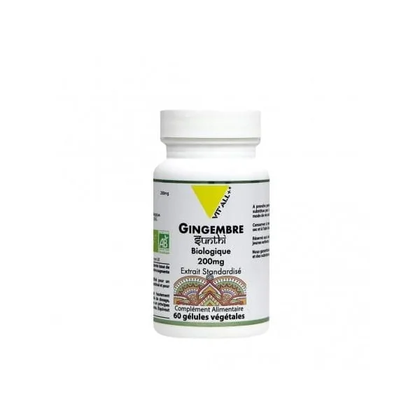 Gingembre bio* 200mg extrait standardisé