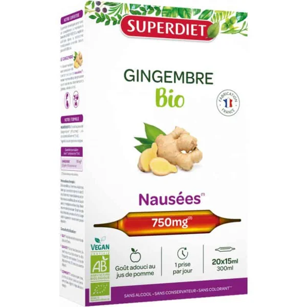 Gingembre bio x20 ampoules