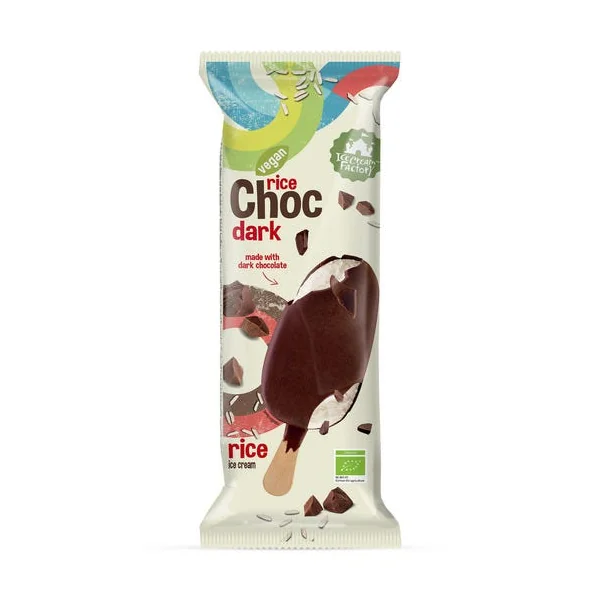 Glace végétale riz vanille chocolat noir 97g