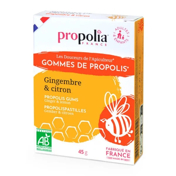 Gomme propolis citron gingembre 45g