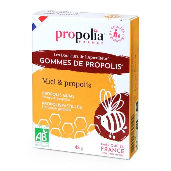 Gomme propolis miel 45g