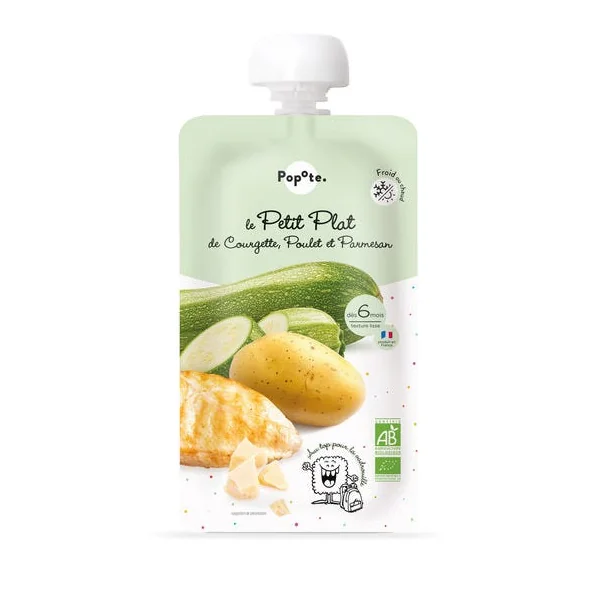 Gourde courgette poulet parmesan 180g