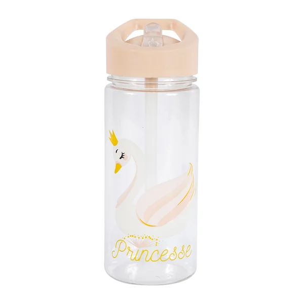 Gourde plastique cygne rose