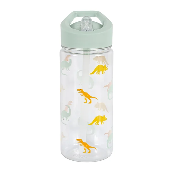 Gourde plastique dinosaure verte