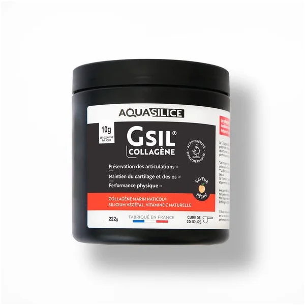 GSIL collagène goût pêche 222g
