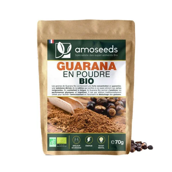 Guarana en poudre bio 70g