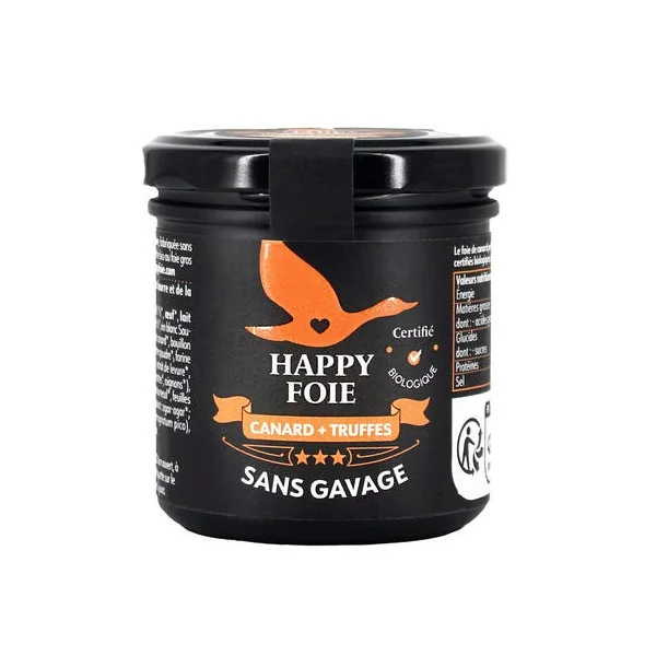 Happy foie canard sans gavage truffe 130g