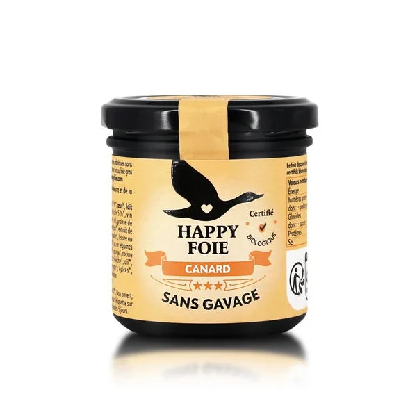 Happy foie de canard sans gavage nature 130g