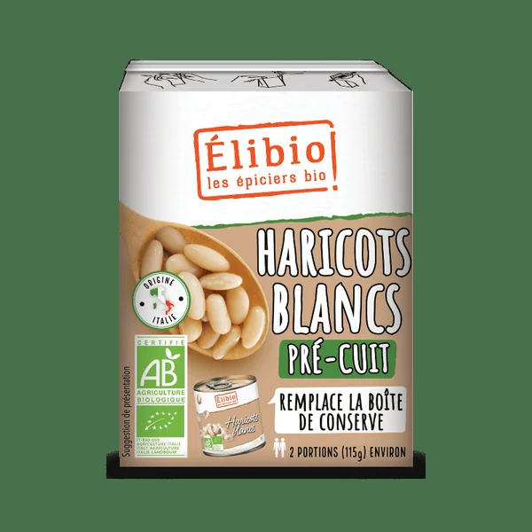 Haricots blancs Italie 230g - Élibio