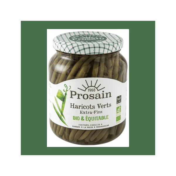 Haricots verts bio Prosain 660g