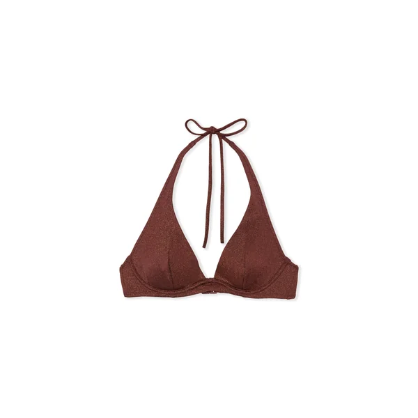 Haut de maillot de bain triangle armaturé pailleté